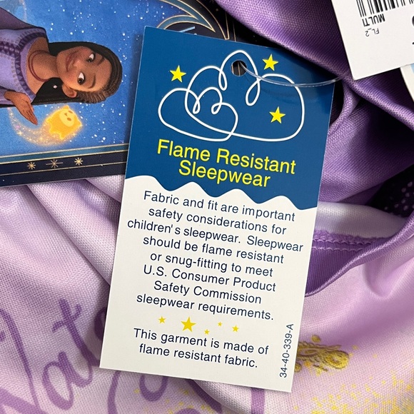 NWT Disney Wish Watch Us Shine Lavender Nightgown Pajamas - Picture 8 of 11
